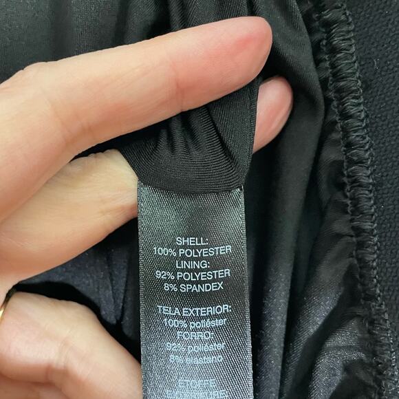 White House Black Market Metallic Gold Pleated Slightly Sheer Midi Skirt NWT - Picture 9 of 10